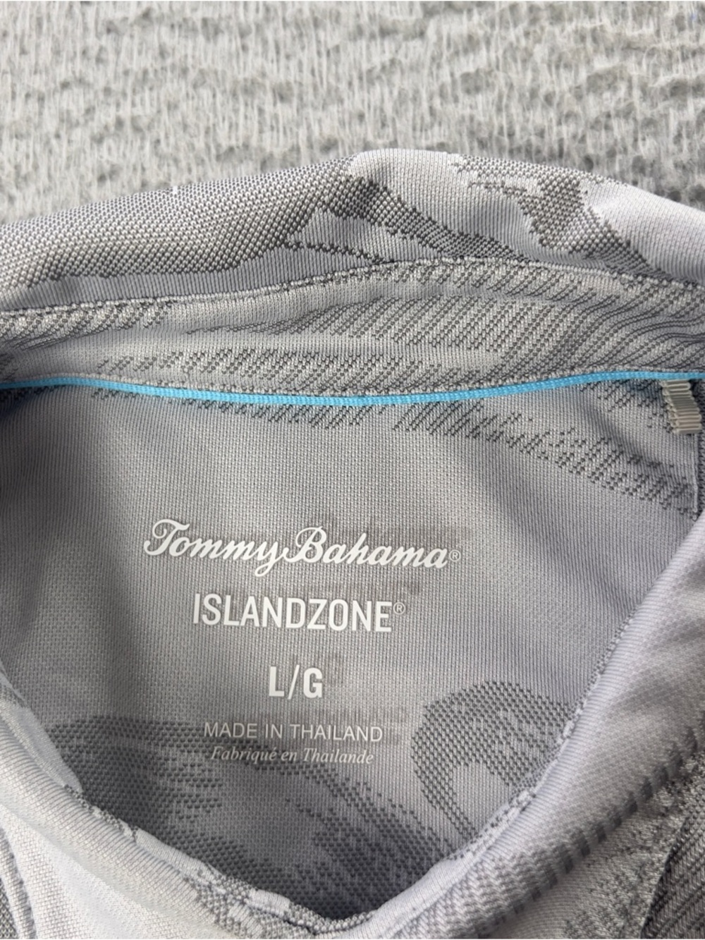 Tommy Bahama Shirt Mens Large Gray Islandzone Button Short Sleeve Tropical - Picture 7 of 10